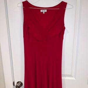 Jones Studio red knee length dress